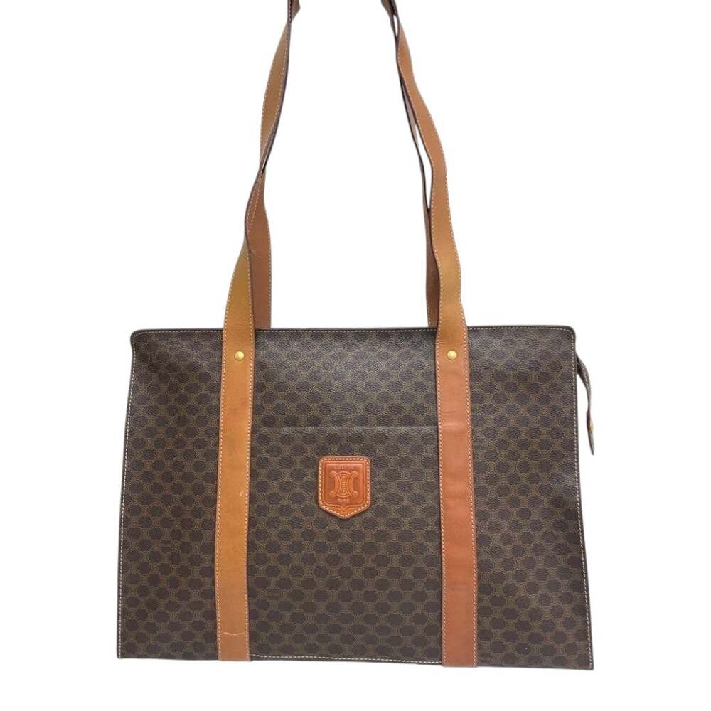 Celine Macadem Monogram Brown Shoulder Bag